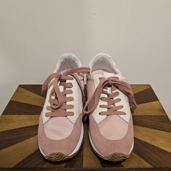 BIRDIES The Roadrunner WOMENS SIZE 8 Blush Pink Retro Sneakers Shoes Lace Up - Picture 3 of 15